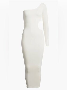 Naked Wardrobe Long Sleeve One-Shoulder Cutout
Dress
